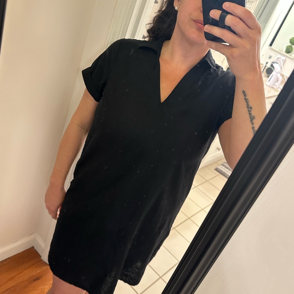 Saks Fifth Avenue size L linen/cotton dress